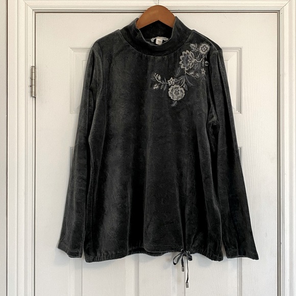 Coldwater Creek Sweaters - Coldwater Creek velvet top